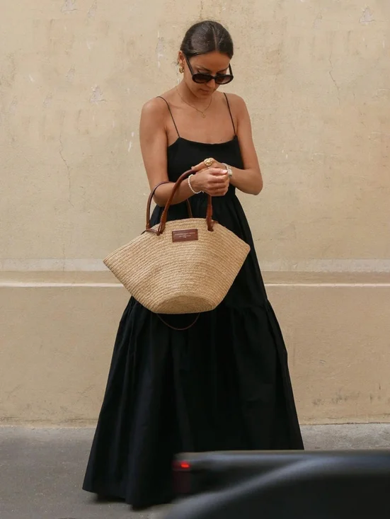 Commense Solid Backless Long Dress Size Small Black - Picture 3 of 10